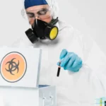 parasite control staff doing his job
